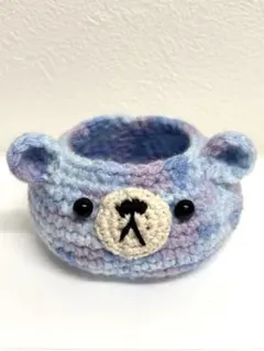 クマちゃん　小物入れ　ハンドメイド　かぎ針編み　アクセサリーケース
