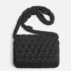 ZARA キルティング加工ナイロンクロスボディバッグ カバン