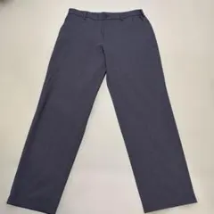 UNIQLO ダークグレー スラックス ゴム入りウエスト
