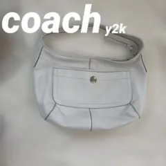 【希少/美品】COACH エルゴ ワンショルダーバッグ ホワイト y2k コーチ