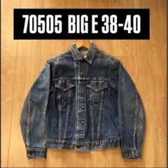 濃紺 60s 70s LEVIS 70505 BIGE 4th ケアタグ USA