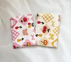 ２点セット　子供サイズ　ミニポケットティッシュケース　入園入学　チェック柄