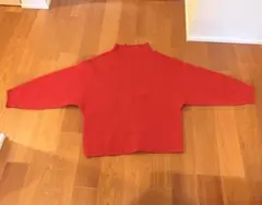 【Favori】オーバーサイズセーター F 赤ニット