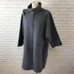 スタンドカラーコート ロングコート