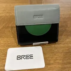 BREE（ブリー） 二つ折り財布 箱付き　新品 BREE ブリー 財布 二つ折 ブラック 海外モデル 日本札は入りません