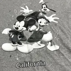 アニメTシャツ Disney グレー Mサイズ相当00s ヴィンテージ 90s