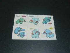 ゴマゾウ　６枚セット　ポケモン　デコキャラシール　第一パン