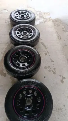 145/80R13 デイトナホイール タイヤ4本セット引き取り希望のサムネイル