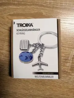 TROIKA トロイカ キーリング WELTENBUMMLER 飛行機 地球儀