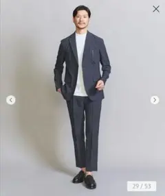 【美品】ユナイテッドアローズ　セットアップスーツ　ロイヤル色　Sサイズ　夏物