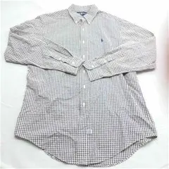 ラルフローレン チェック柄 コットンシャツ Lサイズ メンズ