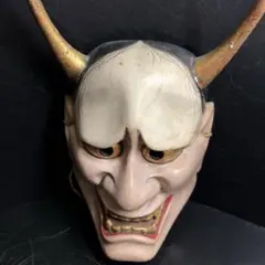 神楽面 般若 神楽 竹山作 壁掛け 額 魔除 伝統工芸 能面 神楽面 般若 神楽 竹山作 壁掛け 額 魔除 伝統工芸 能面 - メルカリ