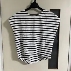 ニコアンド　ボーダー　トップス　半袖