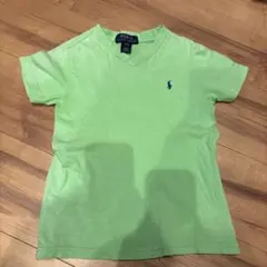 Polo Ralph Lauren ライトグリーン Vネック Tシャツ 4/4T