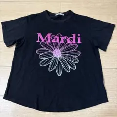 Mardi Mercredi Tシャツ ブラック ピンクのサムネイル