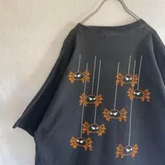 US古着 スパイダー イラスト Tシャツ spider メキシコ製 黒 XL