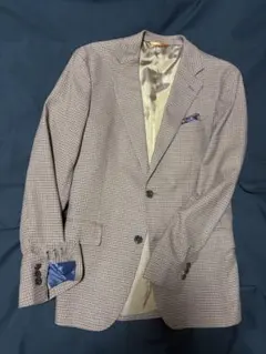 春のジャケットCOMME CA MEN ハウンドトゥーステーラードMサイズ綿混