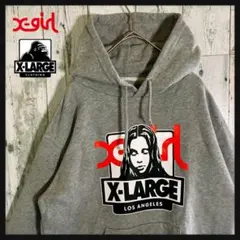 【レア物】エクストララージ Ｘ-girl コラボ パーカー 人気デザイン 人気