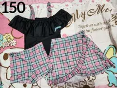 (150)JENNI love＊りぼん＊チェック柄＊水着＊セパレート＊女の子
