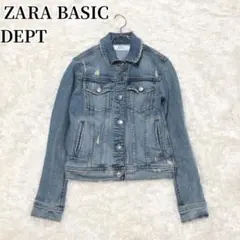 ザラベーシックデプト　デニムジャケット　タグ付き　ブルー　大人カジュアル　春
