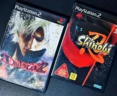 【匿名配送・２本セット】PS2 デビルメイクライ２・忍 Shinobi