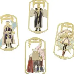 葬送のフリーレン　メタルブックプレート　しおり　4点セット　勇者一行