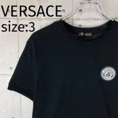 【人気デザイン】VERSACE メデューサロゴ Tシャツ ブラック　定番カラーのサムネイル