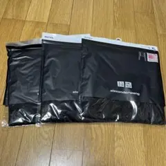 【新品】3枚セットUNIQLOヒートテッククルーネックT ブラックXL