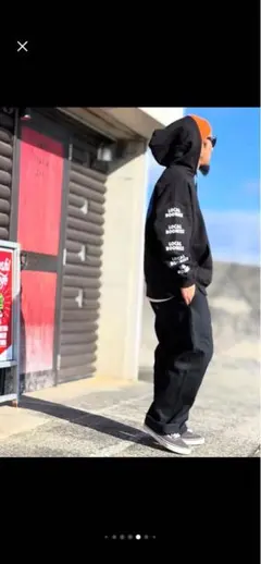 PCCVISION スカル ワイドストレートパンツ Y2K opium - メルカリ
