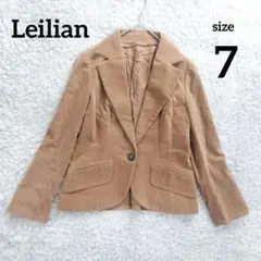 レリアン テーラードジャケット コーデュロイ 1B 総裏 ブラウン ベージュ 7