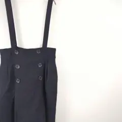 美品 アダムエロペ 吊りミニスカート レディース ボトムス ブラック 古着