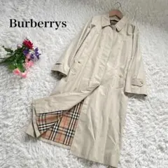 Burberrys バーバリーベージュステンカラーコート裏地ノバチェック英国製