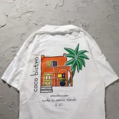 PORT&COMPANY 白Tシャツ レストラン　アート