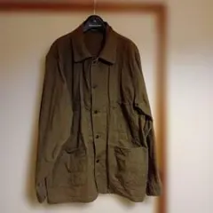 OSHKOSH B‘GOSH古着カバーオール　カーキ色のジャケットのサムネイル