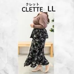CLETTTE クレット 花柄フリルラップスカート LLのサムネイル