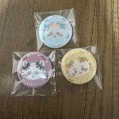 ちいかわ 刺繍缶バッジ　ハチワレ・モモンガ・シーサー