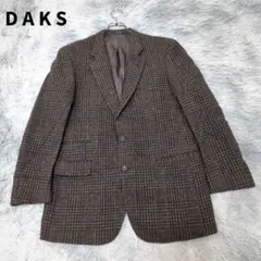 DAKS ダックス テーラードジャケット ツイード ウール100% AB7