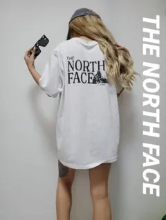 THE NORTH FACE 汚れあり 珍しいデザインレア半袖古着のサムネイル
