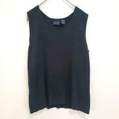 ​HILLARD&HANSON ニットベスト ネイビー US M(日本L相当)