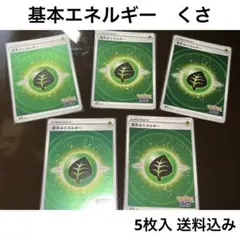 ポケモンカード　基本エネルギー　くさ　5枚入　❷