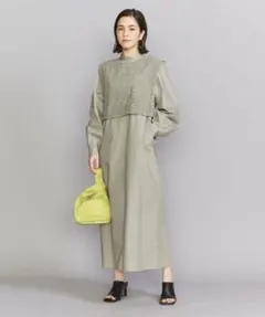 UNITED ARROWS ユナイテッドアローズ オリーブグリーン　ワンピース