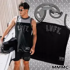 【XL】LIVE FIT. メンズ タンクトップ グレー 筋トレ ジム GYM