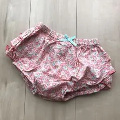 petit main 花柄 フリル ショートパンツ かぼちゃパンツ