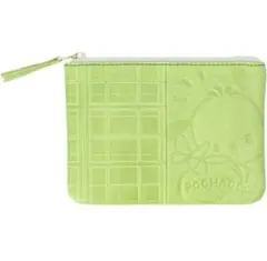 未使用　サンリオ　ポチャッコ ライトグリーン ポーチ　マルチポーチ　牛革