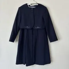 ネイビー ワンピース 受験　ファミリア