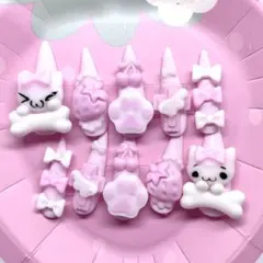 地雷系 量産型 姫系 ハンドメイド ネイルチップ 平成女児