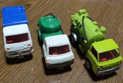 トミカ ミニカーセット 収集車、バキュームカー、水道局の3点セットのサムネイル