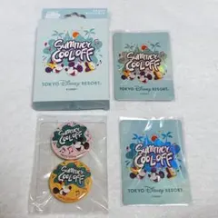 ディズニー ミセス コラボ ステッカー缶バッジセット ミッキー ミニー