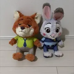 早い者勝ち】ズートピア トップトイ ジュディ私服、ニック私服セット 