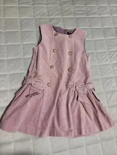 BeBe 薄いピンク ジャンバースカート 110